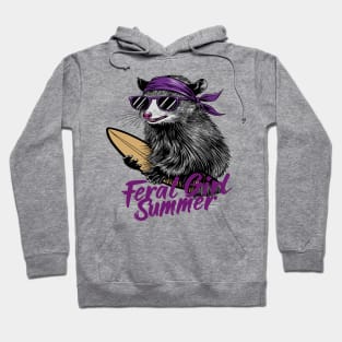 Feral Girl Summer Opossum Hoodie